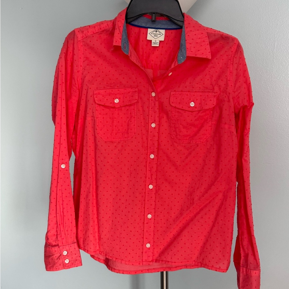 Red Button-Up Shirt